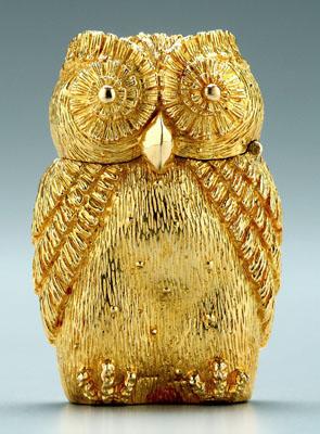 Seven pieces gold owl jewelry  93f0f