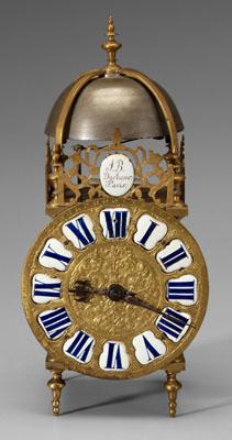 French brass lantern clock face 93b59