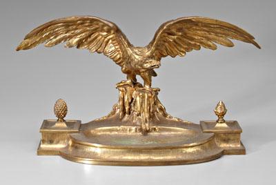 Austrian gilt bronze standish,