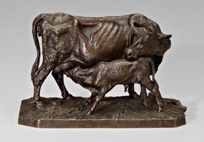 Bronze after Mene, Vache et son veau