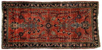 Sarouk rug, tree and floral designs