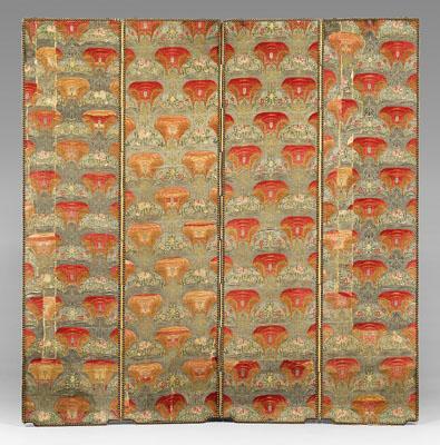 Art Nouveau four panel room screen  93bb2