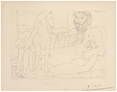 Picasso etching (Pablo Picasso, Spanish,