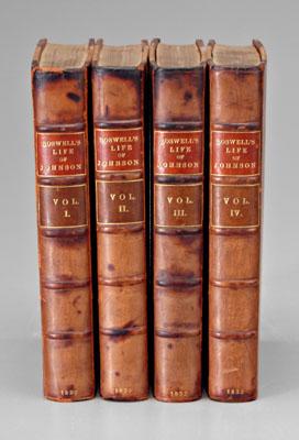 Four volumes Life of Johnson, 1822: