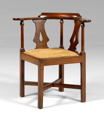 Chippendale mahogany corner chair  93bf9