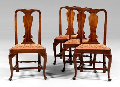 Set of four Queen Anne style dining 93c25