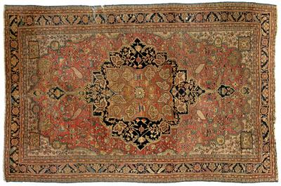 Sarouk carpet large central medallion 93c4c