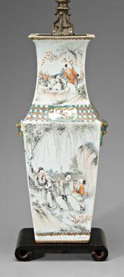 Chinese vase, of square section with