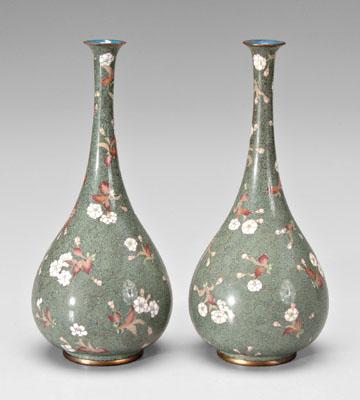 Pair Japanese cloisonn&eacute;