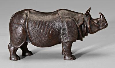 Asian bronze rhinoceros model 93c73