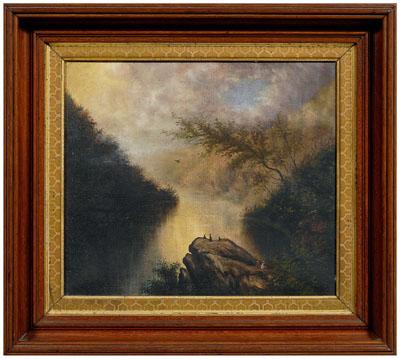 Hudson River School painting figures 93c81