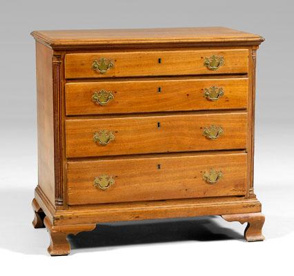 Chippendale walnut chest of drawers  93ca0