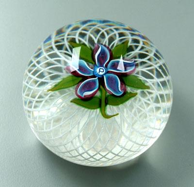 Perthshire paperweight, five-petal