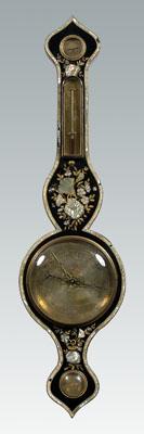 Mother-of-pearl inlaid barometer,