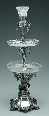 Silver plated epergne, Princes Plate,