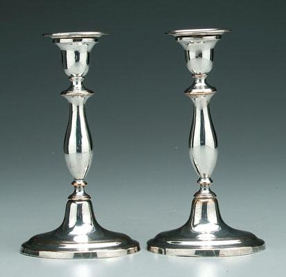 Pair silver plated candlesticks  94170