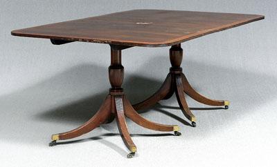 Regency style dining table, two