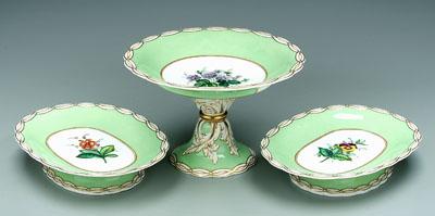 Three porcelain serving pieces: