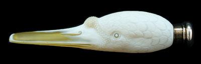 Cameo glass swan's head perfume,