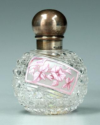 Cut glass perfume: diagonal panel of
