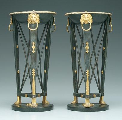 Pair Empire style stands: black