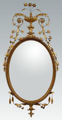 Adam style gilt mirror elaborate 94209