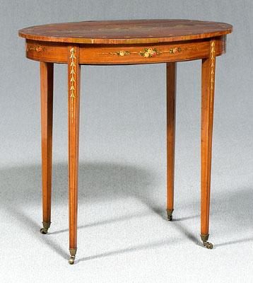Adam style painted satinwood table  9420f