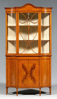 Fine inlaid satinwood vitrine cabinet  94217