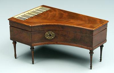 Miniature piano box, shaped as pianoforte