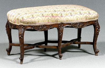 Provincial Louis XV style bench,