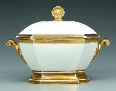 Old Paris porcelain tureen canted 94285