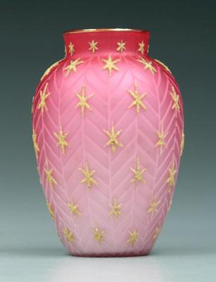 Mother of pearl coralene vase  94299