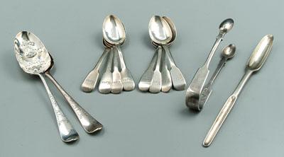 English silver items two spoons  93f5b