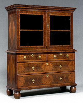 William and Mary cabinet over drawers  93f7f