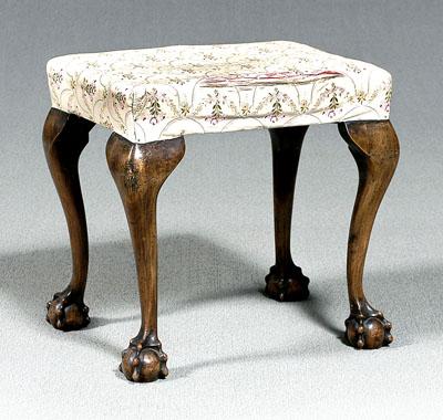 Chippendale style mahogany stool  93f8c