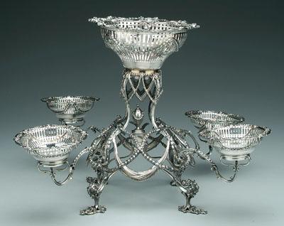 George III English silver epergne  93f96