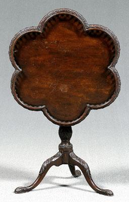 Chippendale mahogany tea table, highly