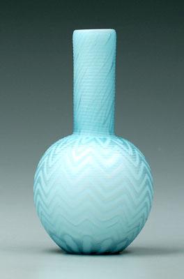 Mother-of-pearl satin glass vase,