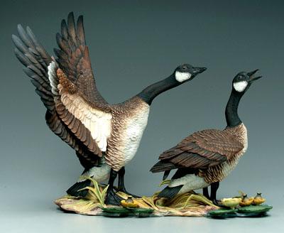 Hutschenreuther Canada geese, figural