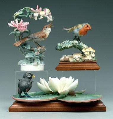 Three Doughty bird figurines nightingale 93fe0