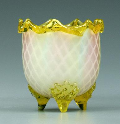 Rainbow mother-of-pearl vase, diamond