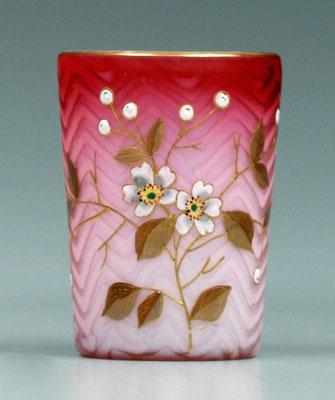 Decorated mother-of-pearl tumbler,