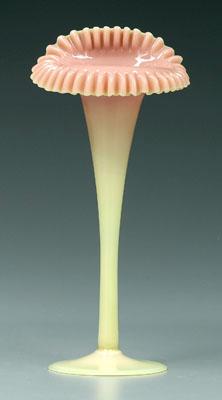 Burmese vase, glossy finish, Jack-in-the-pulpit