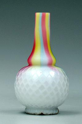 Rainbow mother-of-pearl bud vase,