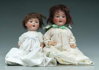 Two bisque head dolls: both with
