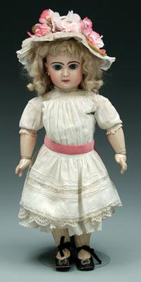 Jumeau bisque head doll, jointed composition