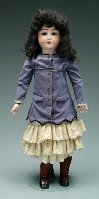 Bisque head doll, jointed composition