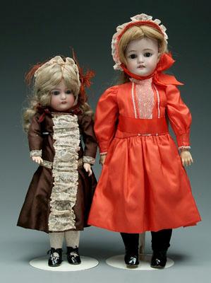 Two Simon & Halbig bisque head dolls,