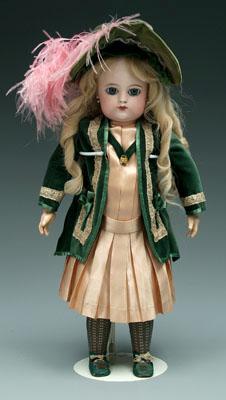 French bisque head doll, jointed