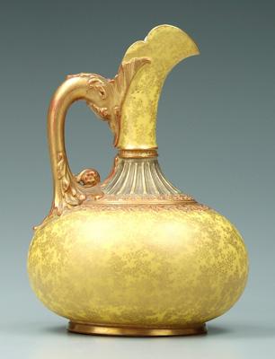 Royal Worcester ewer, stylized dolphin